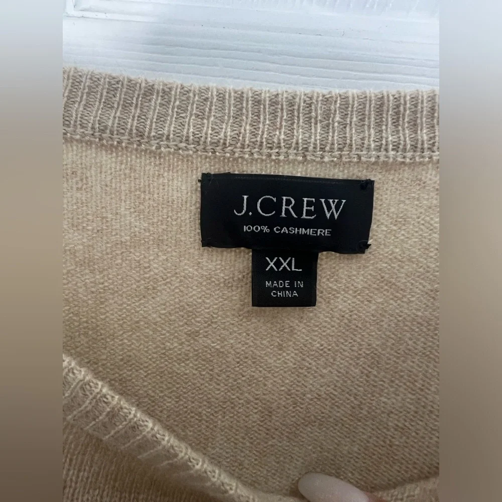 NWOT J. Crew 100% The Good Cashmere Scoop-neck Pullover Sweater Sz XXL